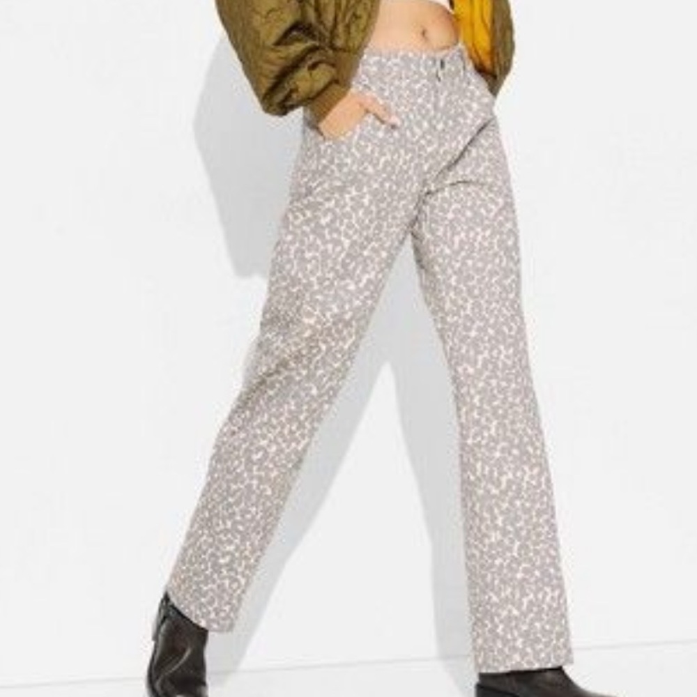 Wild Fable Baggy Slim Barrel Leopard Pants
